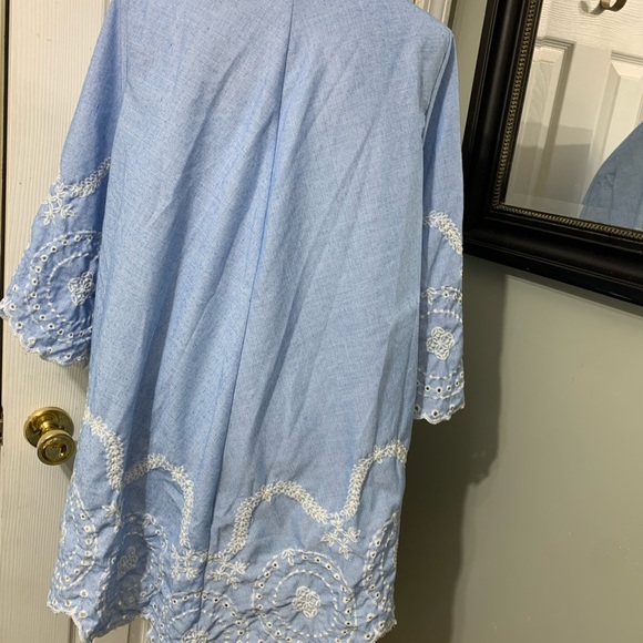 Blue and white cardigan, s-m. - Picture 3 of 8